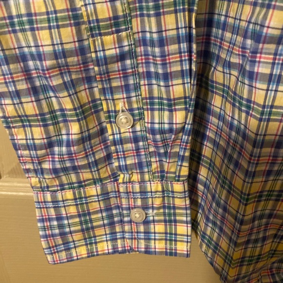 Boys Pastel plaid Ralph Lauren button down shirt size 18-20 XL long sleeve EUC - Picture 4 of 5